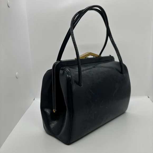 Vintage Mid-Century Top Handle – Navy Blue – OS - Picture 3 of 16